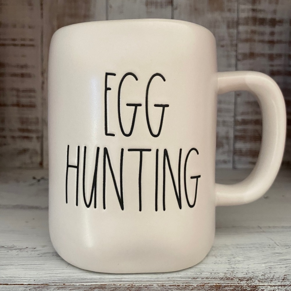 Rae Dunn Egg Hunting Mug with Pink interior New